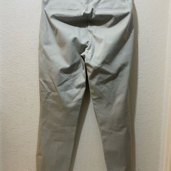 J. Crew Martie Slim Leg Crop Ankle Twill Trouser Dress Pants Preppy Light Gray 4 - Picture 10 of 12